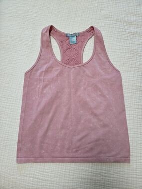 Good Luck Gem Dusty Pink Racerback Knit Tank